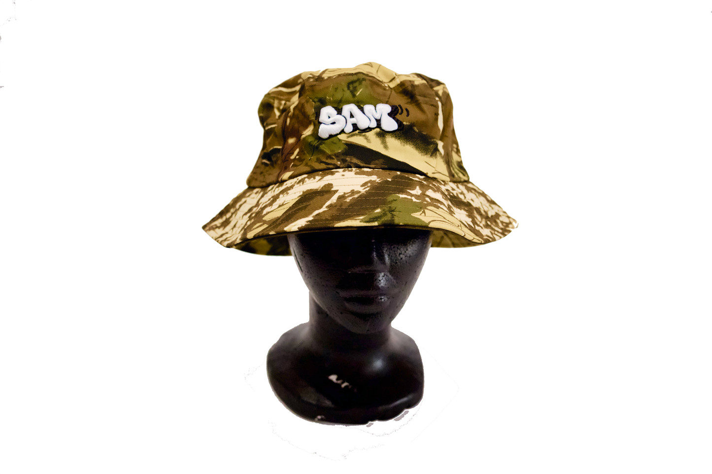 "SAM"  Camo Bucket Hat